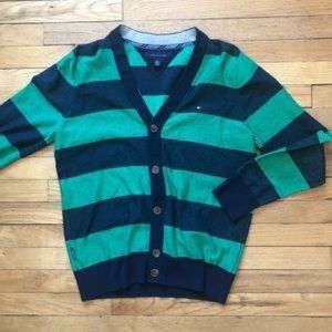Tommy Hilfiger Sweaters - Tommy Hilfiger Blue/Green Cardigan M Tommy Hilfiger Sweaters - Tommy Hilfiger Blue/Green Cardigan M